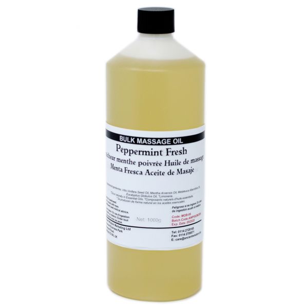 Huile de bain et de Massage - Fraicheur Menthe Poivrée 1L