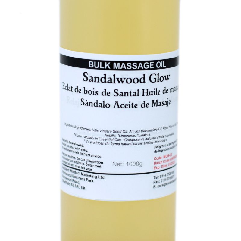 Huile de bain et de Massage - Eclat de Bois de Santal 1L