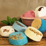 Galets de bain effervescents Camomille, Sauge et Vanille