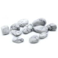 Larges Pierres Roulées- Howlite - Blanche
