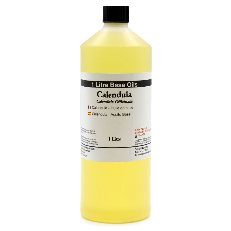 Calendula Dilué avec Tournesol - Huile de Base 1 litre