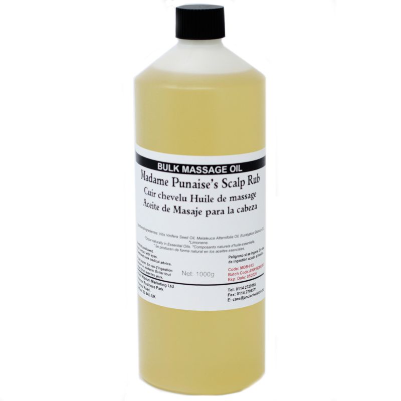 Huile de bain et de Massage - Cuir Chevelu 1L