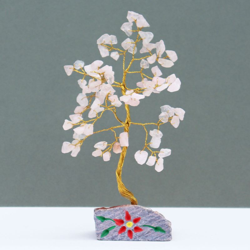 Arbres à gemme d'Inde Quartz Rose - 80 Pierres