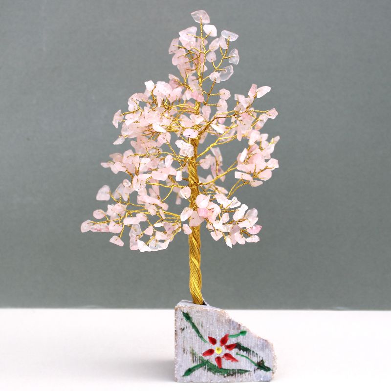 Arbres à gemme d'Inde Quartz Rose- 320 Pierres