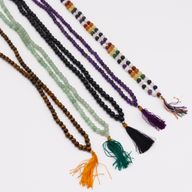 Mala tibétain Mala avec 108 perles - Oeil de tigre