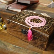 Mala tibétain Quartz Rose