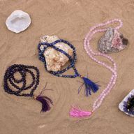 Mala tibétain Quartz Rose