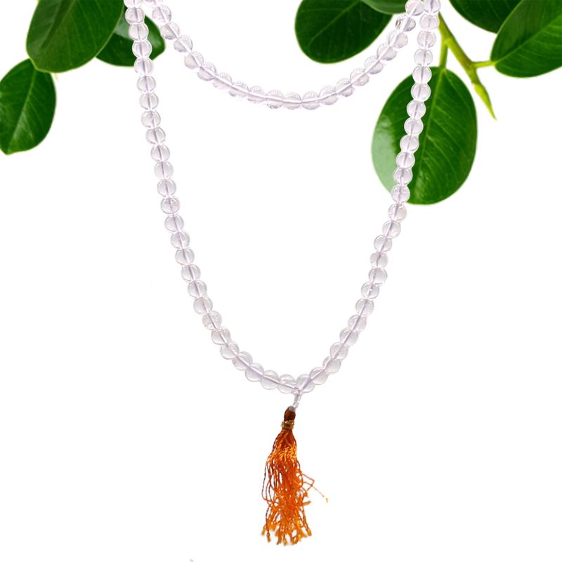 Mala tibétain Cristal de roche