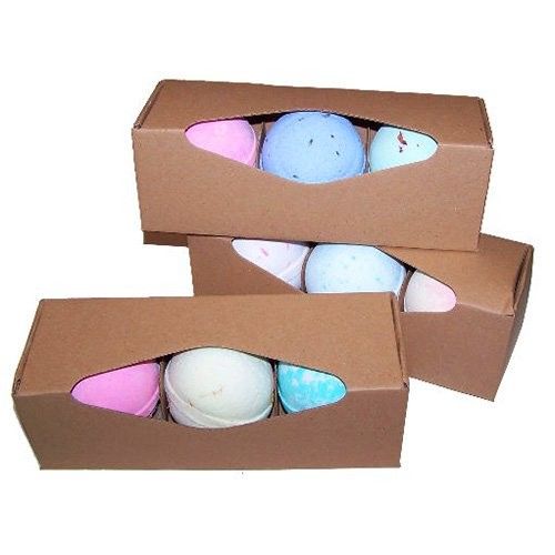 Boîtes pour trois boules de bain