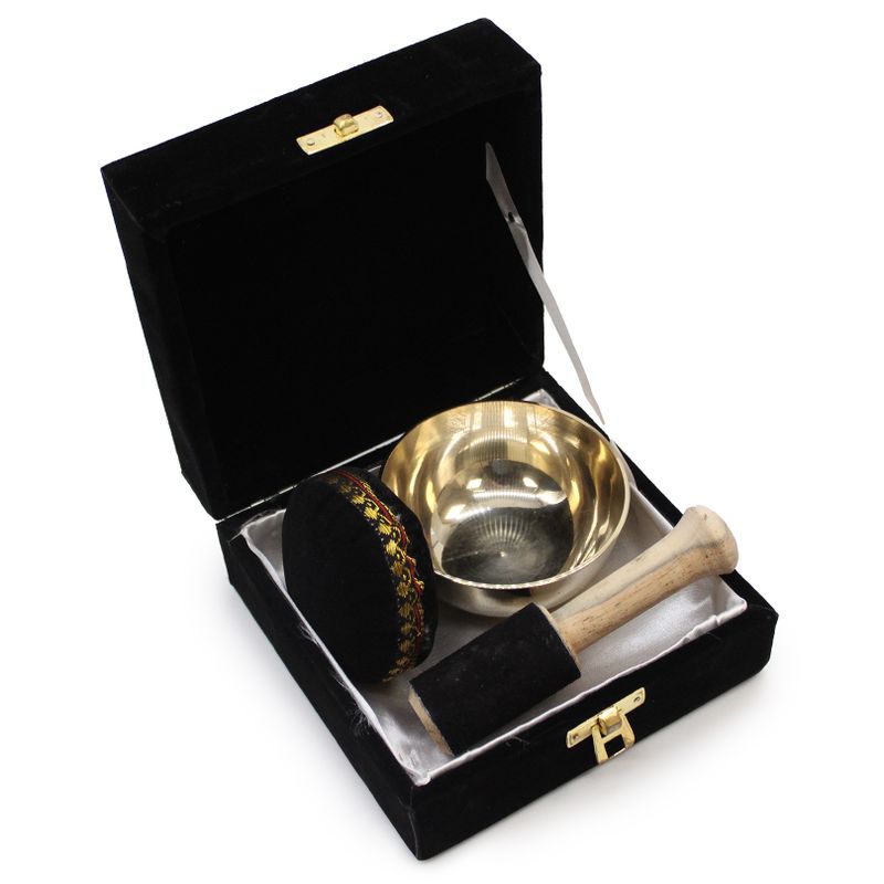 Coffret cadeau bol chantant Laiton - 9cm