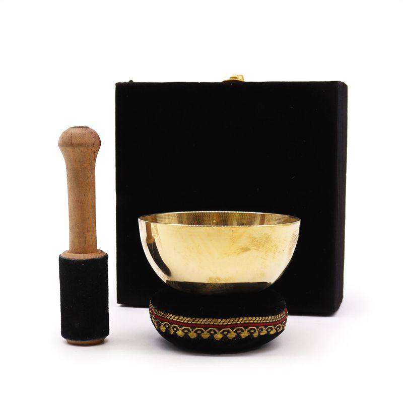 Coffret cadeau bol chantant Laiton - 9cm