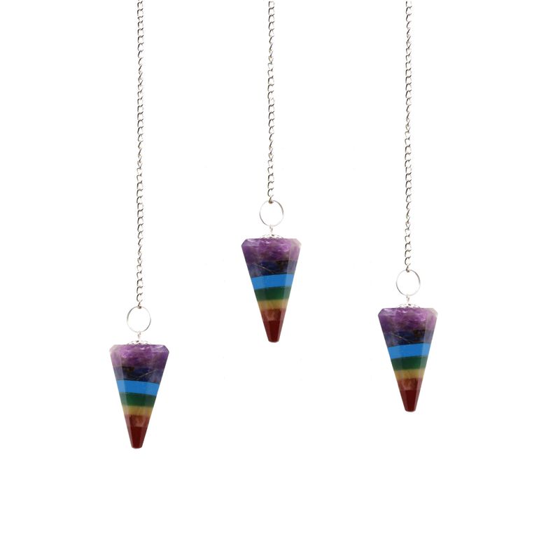 Pendules Pendule Chakra Style 7 Tranches
