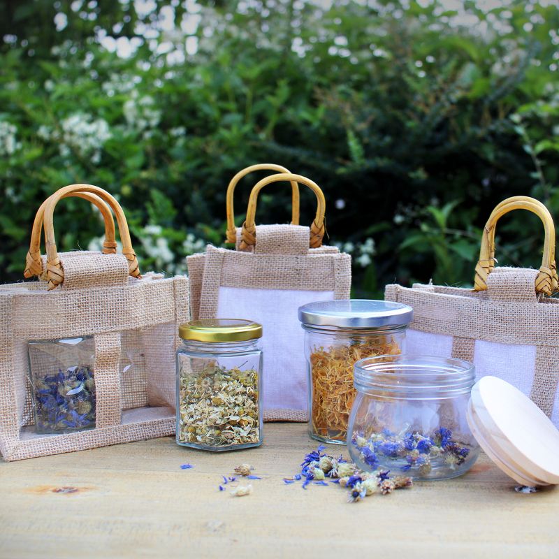 Sac cadeau 100% naturel - Trois pots