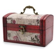 Boite Style Colonial Set de 2 - Imp. Rose