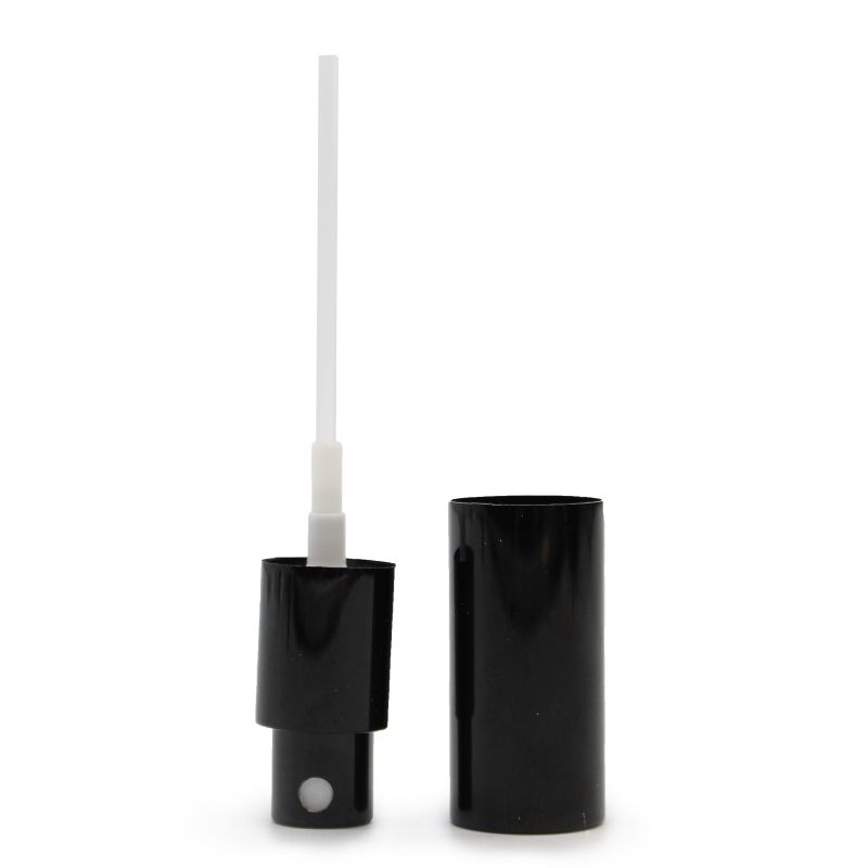 Bouchon Pulvérisateur Noir pour Flacons Compte-Gouttes – 18 mm