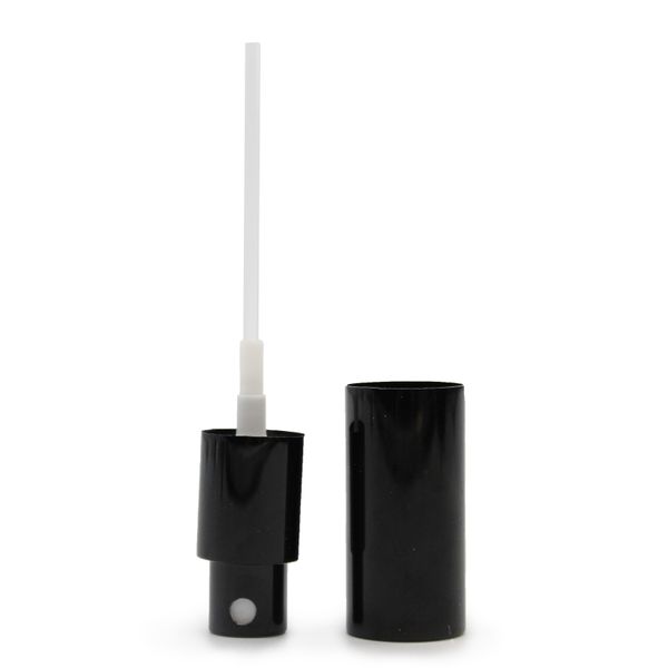 Bouchon Pulvérisateur Noir pour Flacons Compte-Gouttes – 18 mm