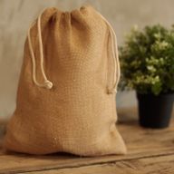 Sacs en jute avec cordons Moyens - 240x300mm