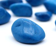 Larges Pierres Roulées - Howlite Bleue