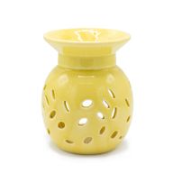 Brûleur à Huile Floral - Crème