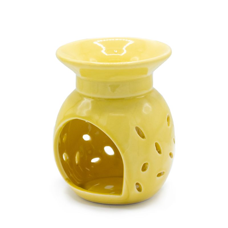 Brûleur à Huile Floral - Crème