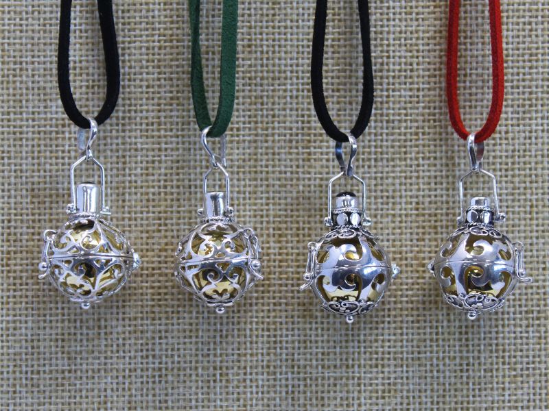 Clochettes d'ange en argent - Nuit - 18mm