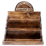 Présentoir en bois de manguier pour Huiles Essentielles / Huiles Parfumées