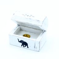 Porte-Encens Délavé Blanc - Cone Boîte à Fumée 8 cm