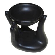 Brûleurs à huile - design fantaisie Brûleur à huil coup de main  - Noir