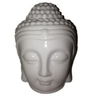 Brûleurs à huile - design fantaisie Brûleur à huile tête de bouddha - Blanc