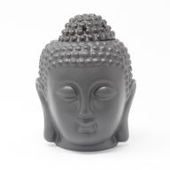 Brûleurs à huile - design fantaisie Brûleur à huile tête de bouddha - Noir