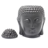 Brûleurs à huile - design fantaisie Brûleur à huile tête de bouddha - Noir