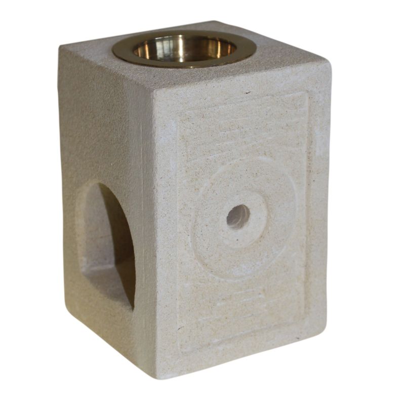Brûle Parfum en Grès - Motif Mauresque
