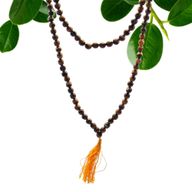 Mala tibétain Mala avec 108 perles - Oeil de tigre