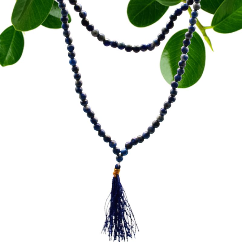 Mala tibétain Mala avec 108 perles - Lapis