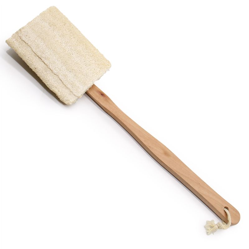 Brosse Loofah avec poignée longue