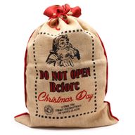 Sacs en jute de Noël "Do Not Open Before"