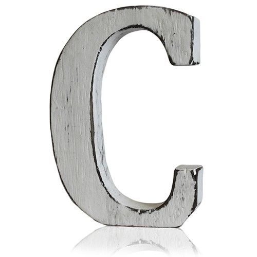 Lettres blanchies effet antique Lettre C (4)