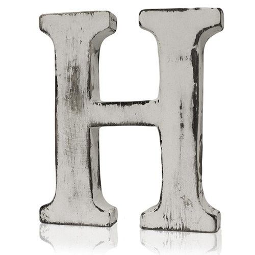 Lettres blanchies effet antique Lettre H (4)