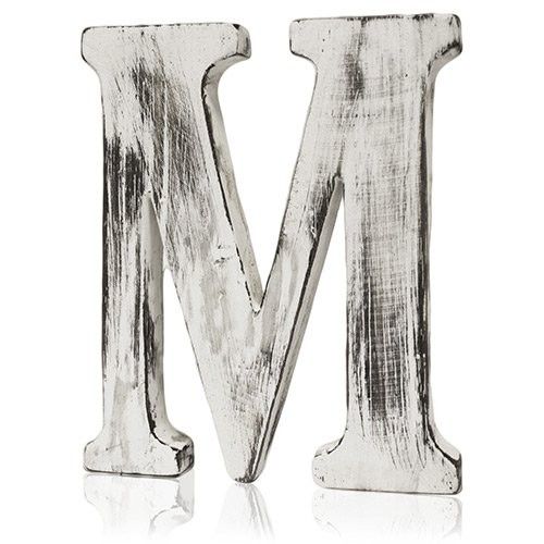 Lettres blanchies effet antique Lettre M (4)