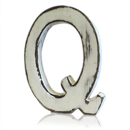 Lettres blanchies effet antique Lettre Q (4)