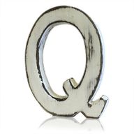 Lettres blanchies effet antique Lettre Q (4)
