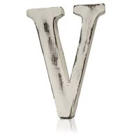 Lettres blanchies effet antique Lettre V (4)