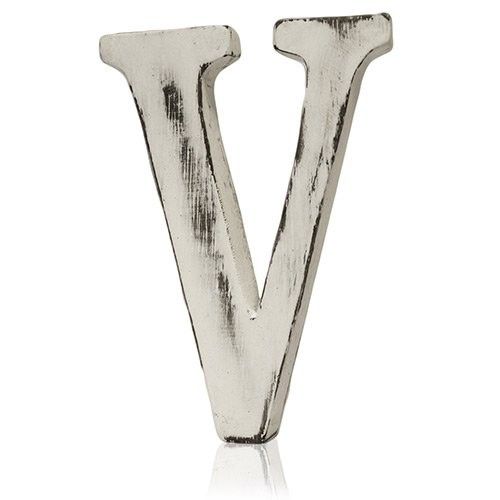 Lettres blanchies effet antique Lettre V (4)