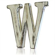 Lettres blanchies effet antique Lettre W (4)