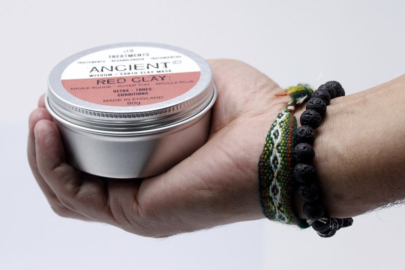 Masques pour visage en argile rouge 80g