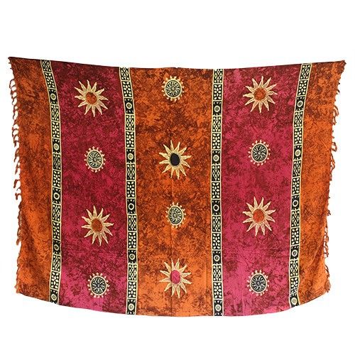 Bali Celtic Sarongs - Sun Symbols (4 Couleurs)