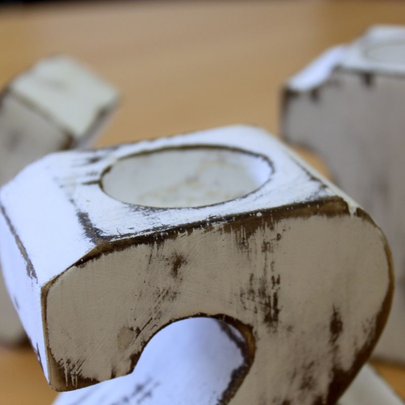 Bougeoirs Chiffres en bois - No 9