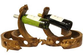 Porte bouteilles en bois de Suar Souris