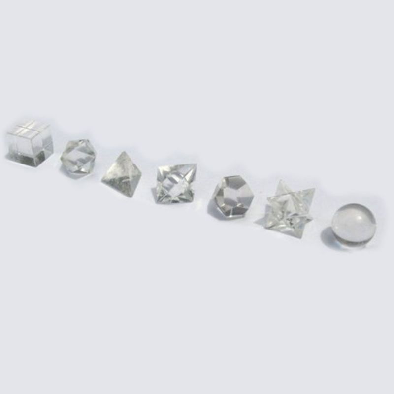 Ensemble Géométrique en Cristal (7 pièces)