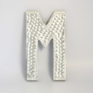 Petites Lettres en aluminium - M